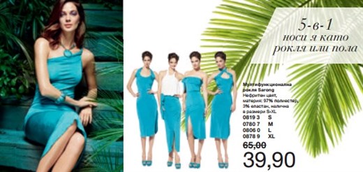 AVON синя мултифункционална рокля